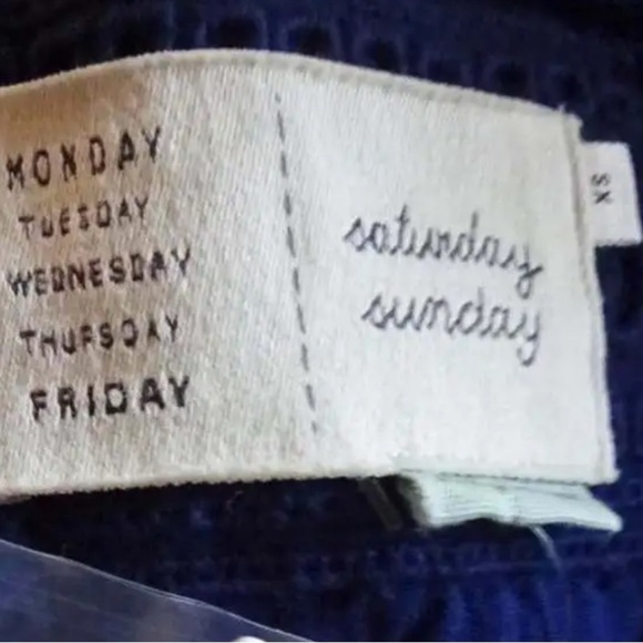 $118 Anthropologie Thermal Chemise / Dress XSmall 0 2 Navy Blue Comfy Soft Modal - Picture 12 of 16